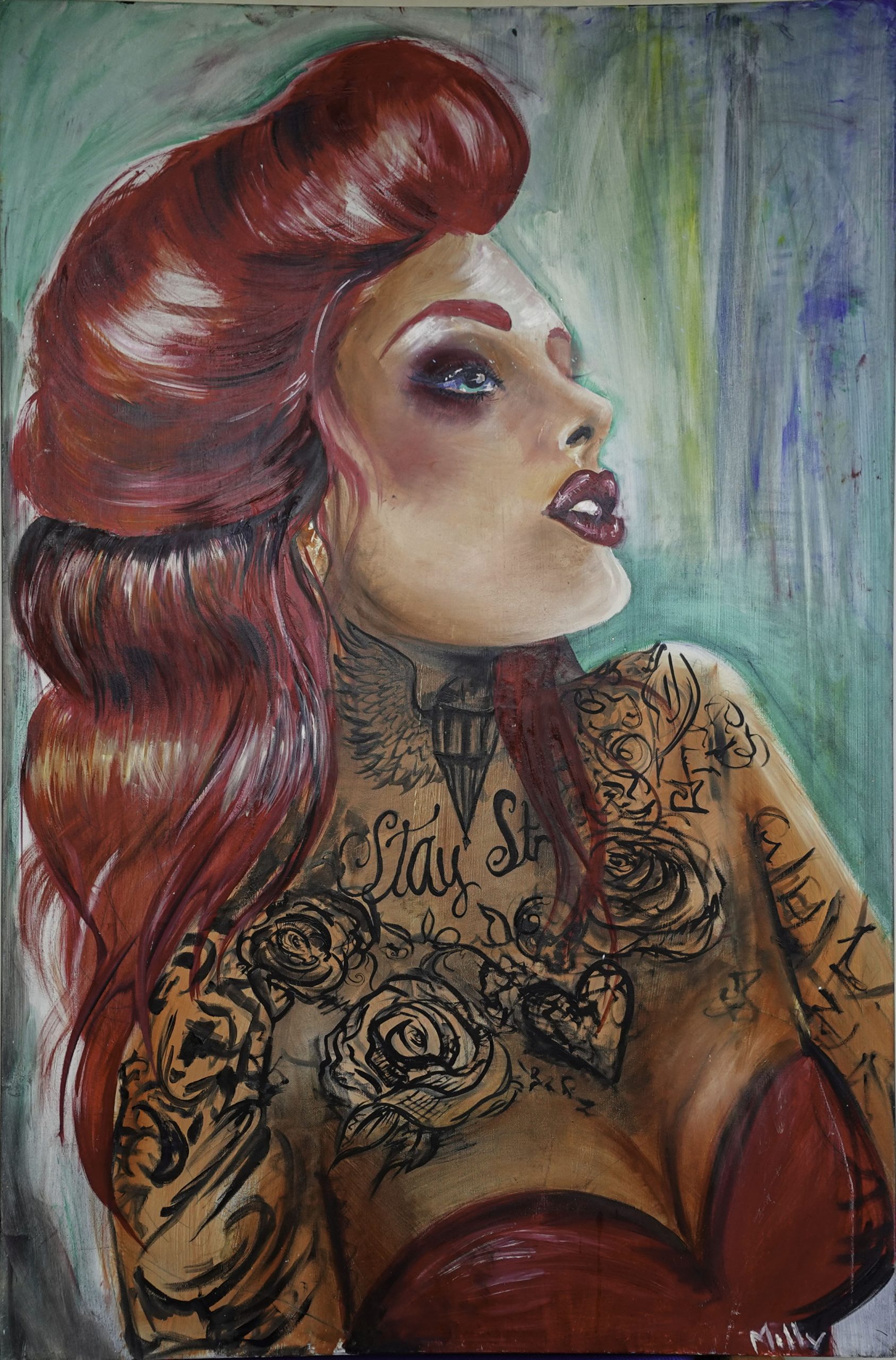 Red Haired Lady (78cm x 118cm)
